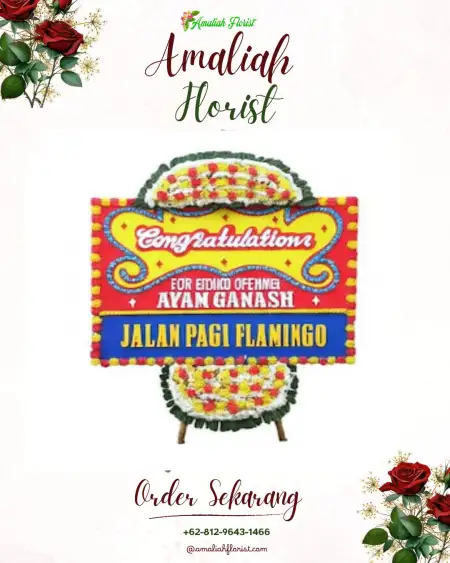 Sewa Papan Bunga Poiru